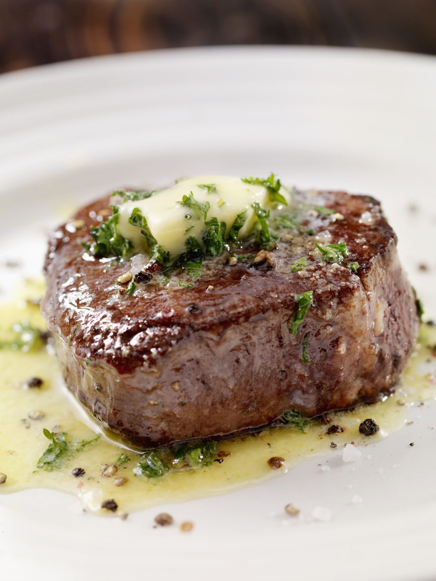 Filet Mignon With Garlic Herb Compound Butter Oliver S Markets